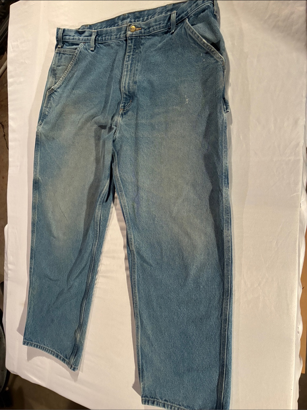 Carhartt Light Blue Relaxed Straight Jeans